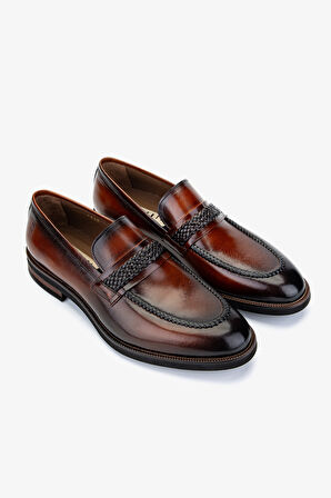 Valmenti Erkek Hakiki Deri Taba Klasik Ayakkabı 342 7383 ERK AYK Y25 TABA