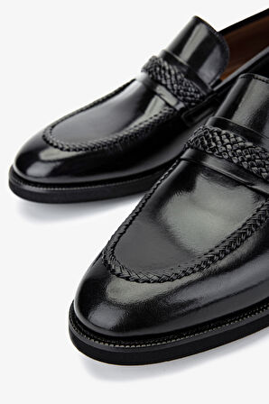 Valmenti Erkek Hakiki Deri Siyah Klasik Ayakkabı 342 7383 ERK AYK Y25 SIYAH