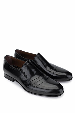 Tamer Tanca Erkek Hakiki Deri Siyah Klasik Ayakkabı 342 9073 ERK AYK Y25 SIYAH BFL