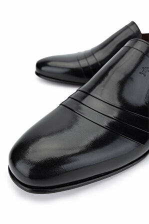 Tamer Tanca Erkek Hakiki Deri Siyah Klasik Ayakkabı 342 9073 ERK AYK Y25 SIYAH BFL