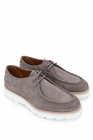 Tamer Tanca Erkek Hakiki Deri Taupe Süet Casual Ayakkabı 987 186K ERK AYK Y25 TAUPE SUET