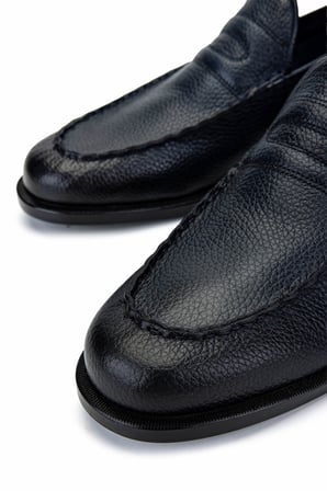 Tamer Tanca Erkek Hakiki Deri Lacivert Loafer Ayakkabı 987 191K ERK AYK Y25 LACIVERT