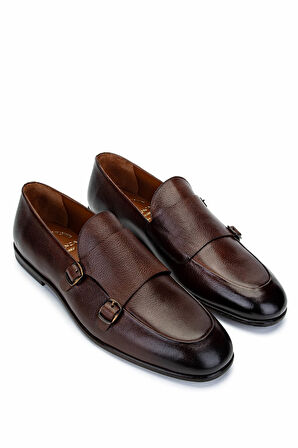 Tamer Tanca Erkek Hakiki Deri Kahverengi Loafer Ayakkabı 987 192 ERK AYK Y25 KAHVE