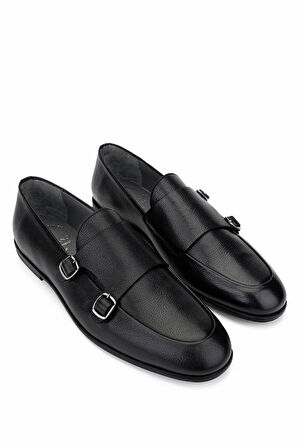 Tamer Tanca Erkek Hakiki Deri Siyah Loafer Ayakkabı 987 192 ERK AYK Y25 SIYAH