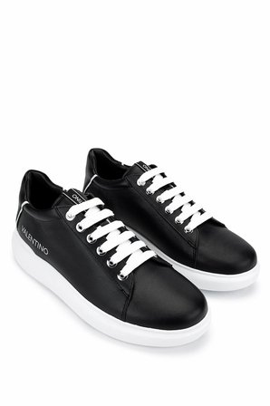 Mario Valentino Unisex Hakiki Deri Siyah/Beyaz Sneakers & Spor Ayakkabı 1040 95B2310 AYK Y25 BLACK/WHITE