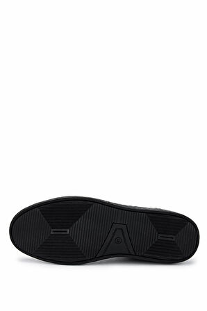 Tamer Tanca Erkek Hakiki Deri Siyah Deri Sneakers & Spor Ayakkabı 128 265530 ERK AYK Y25 SIYAH DR
