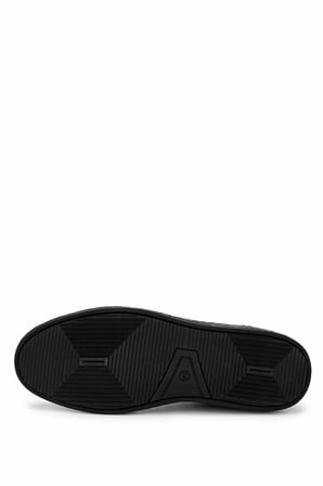 Tamer Tanca Erkek Hakiki Deri Siyah Deri Sneakers & Spor Ayakkabı 128 265530 ERK AYK Y25 SIYAH DR