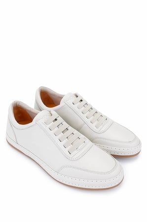 Tamer Tanca Erkek Hakiki Deri Bej Sneakers & Spor Ayakkabı 128 265530 ERK AYK Y25 BEJ DR