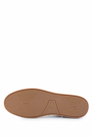 Tamer Tanca Erkek Hakiki Deri Bej Sneakers & Spor Ayakkabı 128 265530 ERK AYK Y25 BEJ DR