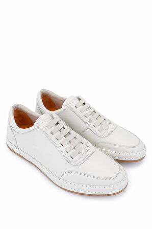 Tamer Tanca Erkek Hakiki Deri Bej Sneakers & Spor Ayakkabı 128 265530 ERK AYK Y25 BEJ DR