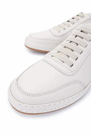 Tamer Tanca Erkek Hakiki Deri Bej Sneakers & Spor Ayakkabı 128 265530 ERK AYK Y25 BEJ DR