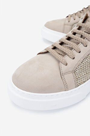 Valmenti Erkek Hakiki Deri Sneakers & Spor Ayakkabı 1113 1191 ERK AYK Y25 BEJ ORG/BEJ