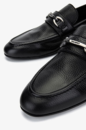 Valmenti Erkek Hakiki Deri Siyah Deri Klasik Ayakkabı 325 9211-1 ERK AYK Y25 SIYAH DR