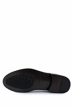 Tamer Tanca Erkek Hakiki Deri Siyah Klasik Ayakkabı 1068 1302 ERK AYK Y25 SIYAH ORGU