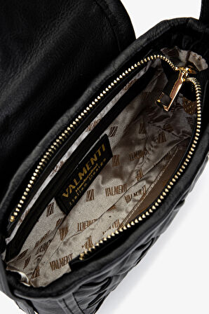 Valmenti Kadın Hakiki Deri Siyah Deri Postacı Çanta 147 1034-M BN CNT Y25 SIYAH DR