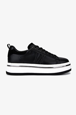 Valmenti Erkek Hakiki Deri Siyah Sneakers & Spor Ayakkabı 381 21618 ERK AYK Y25 SIYAH MAT