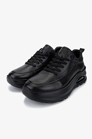 Valmenti Erkek Hakiki Deri Siyah Deri Sneakers & Spor Ayakkabı 381 21178 ERK AYK Y25 SIYAH DR
