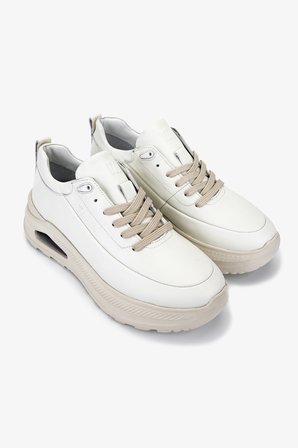 Valmenti Erkek Hakiki Deri Beyaz Sneakers & Spor Ayakkabı 381 21178 ERK AYK Y25 BEYAZ DR