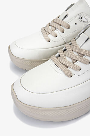 Valmenti Erkek Hakiki Deri Beyaz Sneakers & Spor Ayakkabı 381 21178 ERK AYK Y25 BEYAZ DR