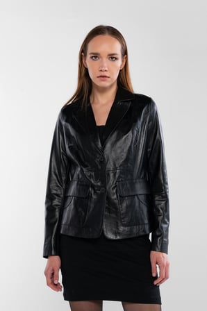 Tamer Tanca Kadın Hakiki Deri Siyah Deri Mont 415 BK-2412 BYN DR MONT SK24/25 SIYAH DR