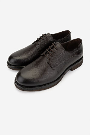 Valmenti Erkek Hakiki Deri Kahverengi Klasik Ayakkabı 987 199 ERK AYK Y25 KAHVE FLTR