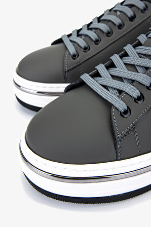 Valmenti Erkek Hakiki Deri Gri Sneakers & Spor Ayakkabı 381 21618 ERK AYK Y25 GRI