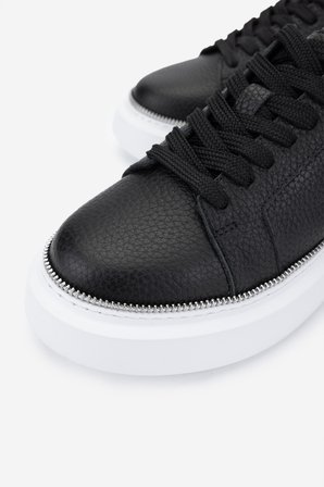 Valmenti Kadın Hakiki Deri Siyah Floter Sneakers & Spor Ayakkabı 1115 8026 BN AYK Y25 SIYAH FLTR