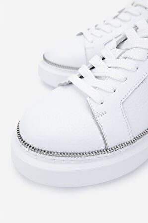 Valmenti Kadın Hakiki Deri Beyaz Sneakers & Spor Ayakkabı 1115 8026 BN AYK Y25 BEYAZ FLTR
