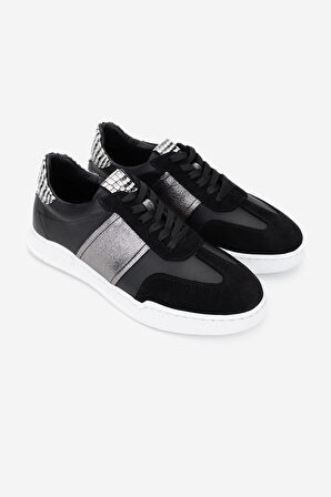 Valmenti Kadın Hakiki Deri Sneakers & Spor Ayakkabı 1115 2906 BN AYK Y25 SYH SUET/SYH DR/ANT KROKO