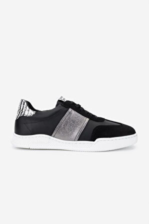 Valmenti Kadın Hakiki Deri Sneakers & Spor Ayakkabı 1115 2906 BN AYK Y25 SYH SUET/SYH DR/ANT KROKO