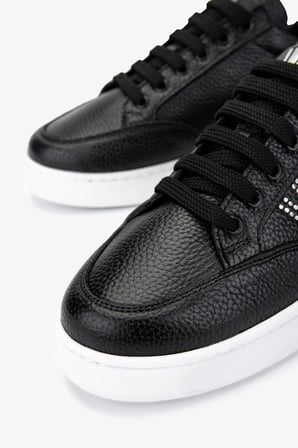 Valmenti Kadın Hakiki Deri Siyah Floter Sneakers & Spor Ayakkabı 1116 1362-33 BN AYK Y25 SIYAH FLTR