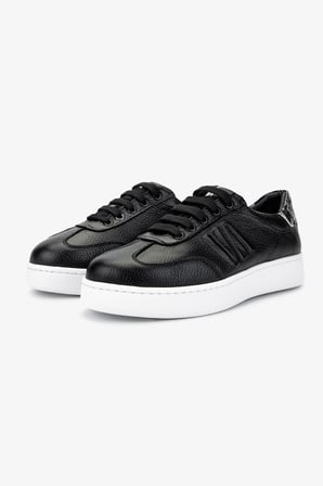 Valmenti Kadın Hakiki Deri Siyah Floter Sneakers & Spor Ayakkabı 1116 1362 BN AYK Y25 SIYAH FLTR