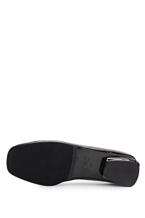 Tamer Tanca Kadın Hakiki Deri Bordo Rugan Topuklu Ayakkabı 1105 2096 BN AYK Y25 BORDO KRSK RGN