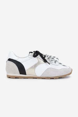 Méliné Kadın Hakiki Deri Sneakers & Spor Ayakkabı 1117 428-SU BN AYK Y25 BIANCO/PLATIN