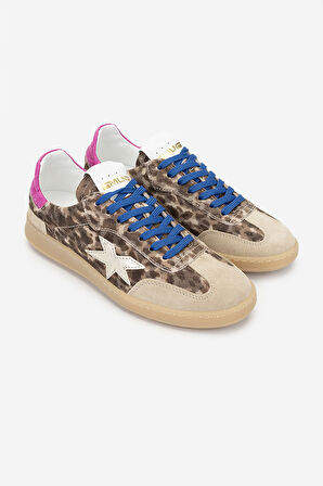 Méliné Kadın Hakiki Deri Sneakers & Spor Ayakkabı 1117 526-R BN AYK Y25 BEIGE/TURTLE LATTE