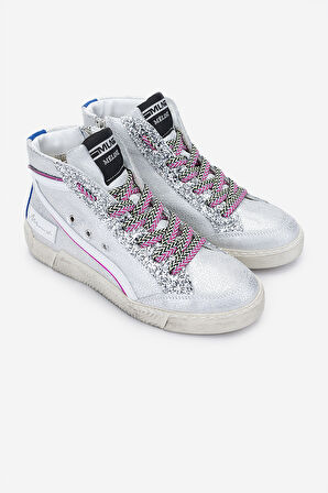 Méliné Kadın Hakiki Deri Sneakers & Spor Bot 1117 321 NKC BN BOT Y25 CRACK LAM