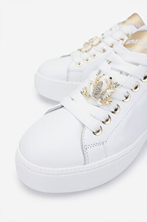 Méliné Kadın Hakiki Deri Sneakers & Spor Ayakkabı 1117 664 ACC-PF BN AYK Y25 BIANCO LAM.