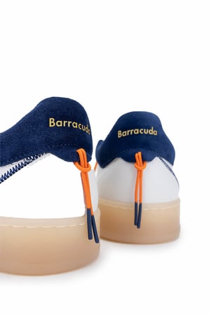 Barracuda Erkek Hakiki Deri Beyaz/Lacivert Sneakers & Spor Ayakkabı 511 BU3538B ERK AYK Y25 MARMO/CML/NTCL