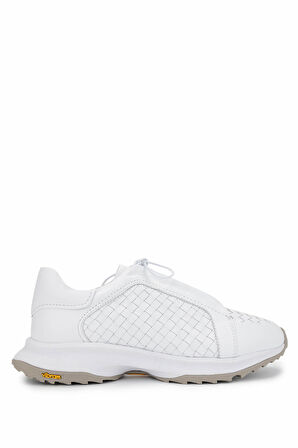 Tamer Tanca Erkek Hakiki Deri Beyaz Sneakers & Spor Ayakkabı 1092 22221 ERK AYK Y25 BEYAZ DR/ORGU