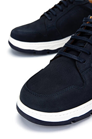 Tamer Tanca Erkek Hakiki Deri Lacivert Nubuk Casual Ayakkabı 1092 31082 ERK AYK Y25 LACI NBK