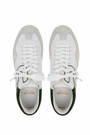 Barracuda Erkek Hakiki Deri Beyaz/Haki Sneakers & Spor Ayakkabı 511 BU3538B ERK AYK Y25 MARMO/CML/FOREST