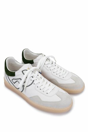 Barracuda Erkek Hakiki Deri Beyaz/Haki Sneakers & Spor Ayakkabı 511 BU3538B ERK AYK Y25 MARMO/CML/FOREST