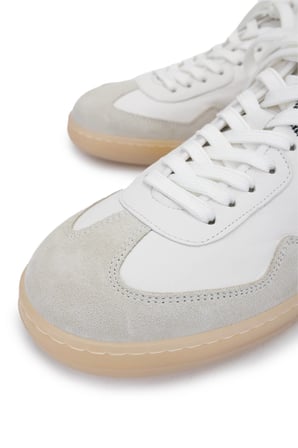 Barracuda Erkek Hakiki Deri Beyaz/Haki Sneakers & Spor Ayakkabı 511 BU3538B ERK AYK Y25 MARMO/CML/FOREST