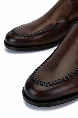 Tamer Tanca Erkek Hakiki Deri Ceviz Klasik Ayakkabı 537 3684 ERK AYK Y25 CEVIZ