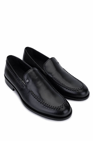 Tamer Tanca Erkek Hakiki Deri Siyah Klasik Ayakkabı 537 3684 ERK AYK Y25 SIYAH