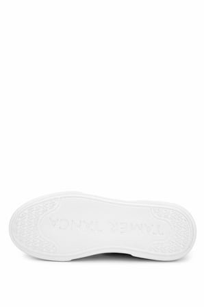Tamer Tanca Erkek Hakiki Deri Beyaz Sneakers & Spor Ayakkabı 04 268 ERK AYK Y25 BEYAZ DR/ORGU
