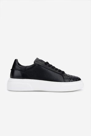 Valmenti Erkek Hakiki Deri Siyah Sneakers & Spor Ayakkabı 04 2559 ERK AYK Y25 SIYAH DR/ORGU