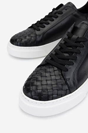 Valmenti Erkek Hakiki Deri Siyah Sneakers & Spor Ayakkabı 04 2559 ERK AYK Y25 SIYAH DR/ORGU