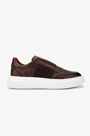 Valmenti Erkek Hakiki Deri Kahverengi Sneakers & Spor Ayakkabı 04 3605-42 ERK AYK Y25 KAHVE
