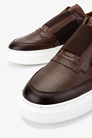 Valmenti Erkek Hakiki Deri Kahverengi Sneakers & Spor Ayakkabı 04 3605-42 ERK AYK Y25 KAHVE